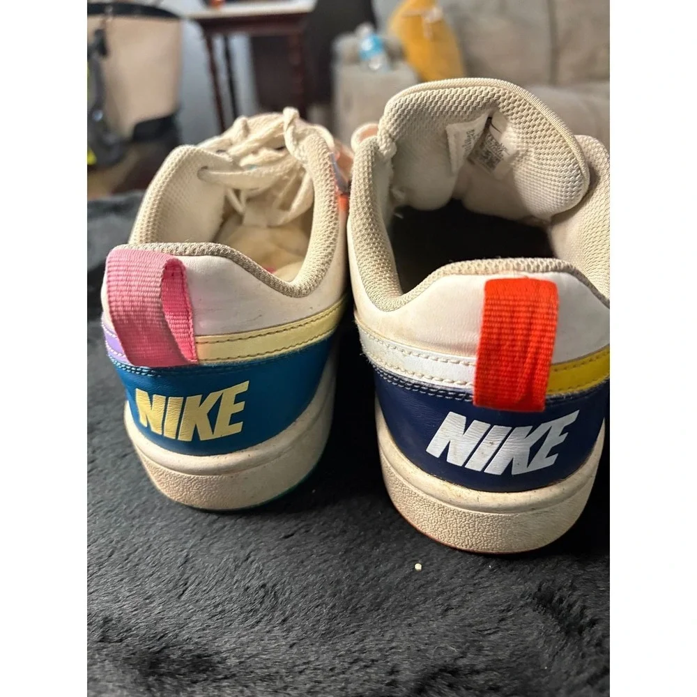 Nike Court Borough Low 2 SE GS Kids Multi-Color Sneakers FQ8373-902 Size 5Y